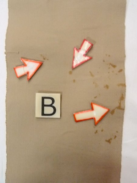 Photo7: O0207Y Vintage Japanese Kimono  Grayish Beige HANHABA OBI half width sash Stripes Wool. (Grade B) (7)