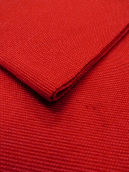 Photo8: O0208A Vintage Japanese Kimono   Yellow HANHABA OBI half width sash Stripes Wool. (Grade B) (8)