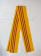 Photo1: O0208B Vintage Japanese Kimono   Red HANHABA OBI half width sash  Wool. (Grade D) (1)