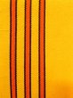 Photo2: O0208B Vintage Japanese Kimono   Red HANHABA OBI half width sash  Wool. (Grade D) (2)