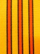 Photo3: O0208B Vintage Japanese Kimono   Red HANHABA OBI half width sash  Wool. (Grade D) (3)