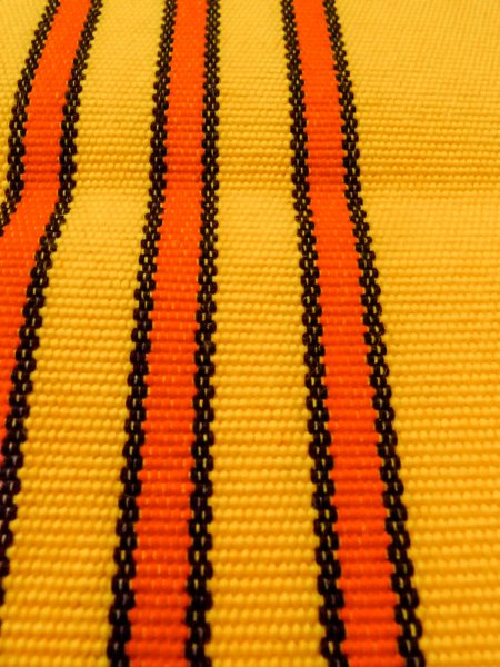 Photo7: O0208B Vintage Japanese Kimono   Red HANHABA OBI half width sash  Wool. (Grade D) (7)