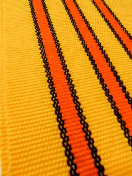 Photo8: O0208B Vintage Japanese Kimono   Red HANHABA OBI half width sash  Wool. (Grade D) (8)