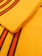Photo9: O0208B Vintage Japanese Kimono   Red HANHABA OBI half width sash  Wool. (Grade D) (9)