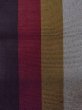 Photo2: O0208C Vintage Japanese Kimono   Multi Color HANHABA OBI half width sash Stripes Silk. (Grade B) (2)