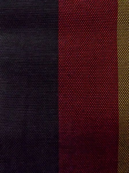 Photo3: O0208C Vintage Japanese Kimono   Multi Color HANHABA OBI half width sash Stripes Silk. (Grade B) (3)