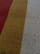 Photo6: O0208C Vintage Japanese Kimono   Multi Color HANHABA OBI half width sash Stripes Silk. (Grade B) (6)