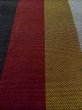 Photo7: O0208C Vintage Japanese Kimono   Multi Color HANHABA OBI half width sash Stripes Silk. (Grade B) (7)