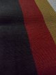 Photo8: O0208C Vintage Japanese Kimono   Multi Color HANHABA OBI half width sash Stripes Silk. (Grade B) (8)