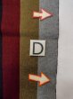 Photo13: O0208C Vintage Japanese Kimono   Multi Color HANHABA OBI half width sash Stripes Silk. (Grade B) (13)