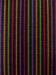 Photo2: O0208E Vintage Japanese Kimono   Multi Color HANHABA OBI half width sash Stripes Wool. (Grade B) (2)