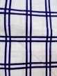 Photo7: O0218A Vintage Japanese kimono   White YUKATA summer(made in Japan) for women / Cotton. Flower,   (Grade C) (7)