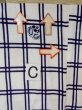 Photo17: O0218A Vintage Japanese kimono   White YUKATA summer(made in Japan) for women / Cotton. Flower,   (Grade C) (17)