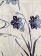 Photo4: O0218B Vintage Japanese kimono   White Pour Dyed Yukata for women / Cotton. Autumn bellflower   (Grade C) (4)