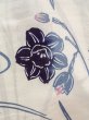 Photo5: O0218B Vintage Japanese kimono   White Pour Dyed Yukata for women / Cotton. Autumn bellflower   (Grade C) (5)