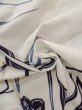 Photo12: O0218B Vintage Japanese kimono   White Pour Dyed Yukata for women / Cotton. Autumn bellflower   (Grade C) (12)