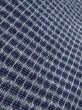 Photo7: O0218C Vintage Japanese kimono  Bluish Gray Men's Yukata for men / Cotton. Parallel Cross   (Grade C) (7)