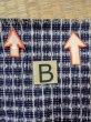 Photo14: O0218C Vintage Japanese kimono  Bluish Gray Men's Yukata for men / Cotton. Parallel Cross   (Grade C) (14)