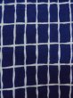 Photo7: O0218D Vintage Japanese kimono  Dark Indigo Blue YUKATA summer(made in Japan) for women / Cotton. Plaid Checks   (Grade C) (7)