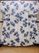 Photo1: O0218E Vintage Japanese kimono   White YUKATA summer(made in Japan) for women / Cotton. Flower,   (Grade C) (1)