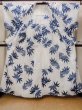 Photo2: O0218E Vintage Japanese kimono   White YUKATA summer(made in Japan) for women / Cotton. Flower,   (Grade C) (2)