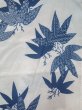 Photo3: O0218E Vintage Japanese kimono   White YUKATA summer(made in Japan) for women / Cotton. Flower,   (Grade C) (3)