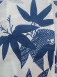 Photo5: O0218E Vintage Japanese kimono   White YUKATA summer(made in Japan) for women / Cotton. Flower,   (Grade C) (5)