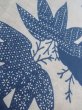Photo9: O0218E Vintage Japanese kimono   White YUKATA summer(made in Japan) for women / Cotton. Flower,   (Grade C) (9)