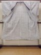 Photo2: O0218F Vintage Japanese kimono   White Men's Yukata for men / Cotton. Diamond-shaped flowers Stains all over.  (Grade D) (2)