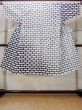 Photo1: O0218H Vintage Japanese kimono   White YUKATA summer(made in Japan) for women / Cotton. Geometrical pattern   (Grade D) (1)