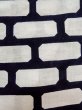 Photo7: O0218H Vintage Japanese kimono   White YUKATA summer(made in Japan) for women / Cotton. Geometrical pattern   (Grade D) (7)