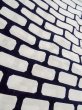 Photo8: O0218H Vintage Japanese kimono   White YUKATA summer(made in Japan) for women / Cotton. Geometrical pattern   (Grade D) (8)