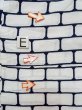 Photo18: O0218H Vintage Japanese kimono   White YUKATA summer(made in Japan) for women / Cotton. Geometrical pattern   (Grade D) (18)