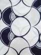 Photo6: O0218I Vintage Japanese kimono   White YUKATA summer(made in Japan) for women / Cotton. Folding fan   (Grade C) (6)