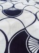 Photo10: O0218I Vintage Japanese kimono   White YUKATA summer(made in Japan) for women / Cotton. Folding fan   (Grade C) (10)