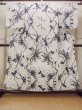 Photo1: O0218L Vintage Japanese kimono   Off White YUKATA summer(made in Japan) for women / Cotton/hemp Chrysanthemum,   (Grade C) (1)
