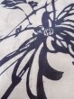 Photo10: O0218L Vintage Japanese kimono   Off White YUKATA summer(made in Japan) for women / Cotton/hemp Chrysanthemum,   (Grade C) (10)