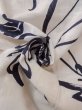 Photo12: O0218L Vintage Japanese kimono   Off White YUKATA summer(made in Japan) for women / Cotton/hemp Chrysanthemum,   (Grade C) (12)