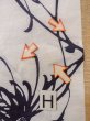 Photo21: O0218L Vintage Japanese kimono   Off White YUKATA summer(made in Japan) for women / Cotton/hemp Chrysanthemum,   (Grade C) (21)