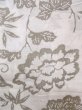 Photo7: O0218M Vintage Japanese kimono  Light Beige YUKATA summer(made in Japan) for women / Cotton. Peony,   (Grade C) (7)