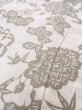 Photo8: O0218M Vintage Japanese kimono  Light Beige YUKATA summer(made in Japan) for women / Cotton. Peony,   (Grade C) (8)