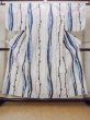 Photo1: O0218N Vintage Japanese kimono   Off White YUKATA summer(made in Japan) for women / Cotton/hemp Abstract pattern Stains all over.  (Grade D) (1)