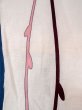 Photo7: O0218N Vintage Japanese kimono   Off White YUKATA summer(made in Japan) for women / Cotton/hemp Abstract pattern Stains all over.  (Grade D) (7)