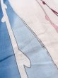 Photo8: O0218N Vintage Japanese kimono   Off White YUKATA summer(made in Japan) for women / Cotton/hemp Abstract pattern Stains all over.  (Grade D) (8)