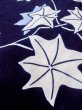 Photo9: O0218O Vintage Japanese kimono   Indigo Blue YUKATA summer(made in Japan) for women / Cotton. MOMIJI maple leaf   (Grade C) (9)