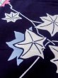 Photo10: O0218O Vintage Japanese kimono   Indigo Blue YUKATA summer(made in Japan) for women / Cotton. MOMIJI maple leaf   (Grade C) (10)