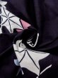 Photo11: O0218O Vintage Japanese kimono   Indigo Blue YUKATA summer(made in Japan) for women / Cotton. MOMIJI maple leaf   (Grade C) (11)