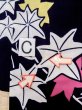 Photo15: O0218O Vintage Japanese kimono   Indigo Blue YUKATA summer(made in Japan) for women / Cotton. MOMIJI maple leaf   (Grade C) (15)