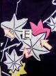 Photo17: O0218O Vintage Japanese kimono   Indigo Blue YUKATA summer(made in Japan) for women / Cotton. MOMIJI maple leaf   (Grade C) (17)