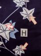 Photo20: O0218O Vintage Japanese kimono   Indigo Blue YUKATA summer(made in Japan) for women / Cotton. MOMIJI maple leaf   (Grade C) (20)